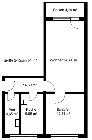 2-Raum-48qm